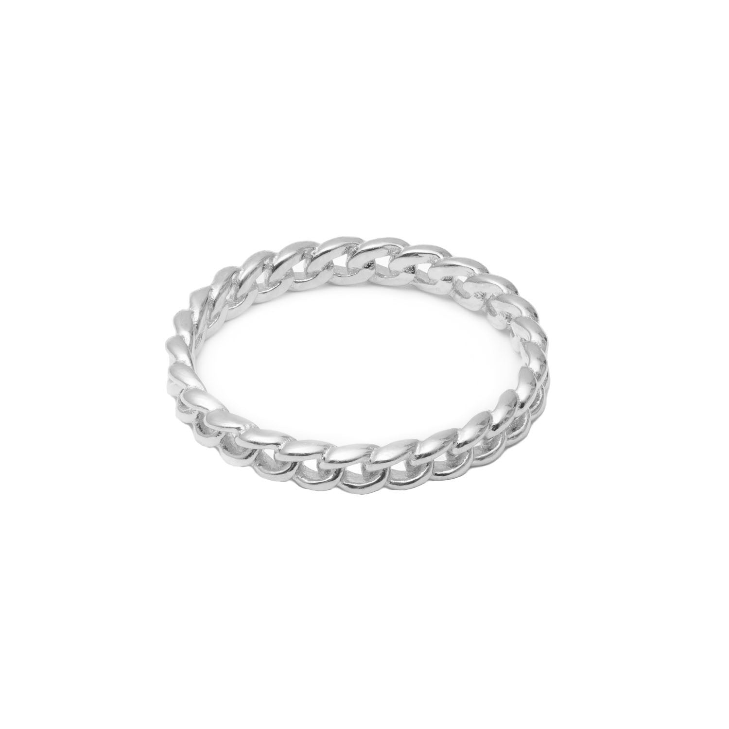 Iko Iko Ring Chain Band Silver