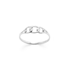Iko Iko Ring Links Silver