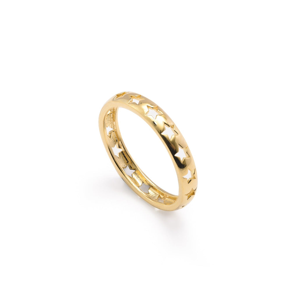 Iko Iko Ring Cut Out Stars Band Gold