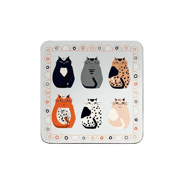 Urban Cats Coasters Set of 4