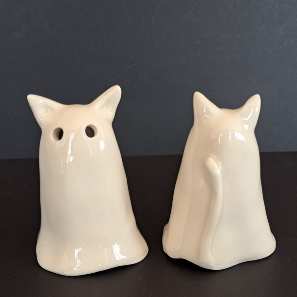 Lava Ceramics Kitty Boo Ghost