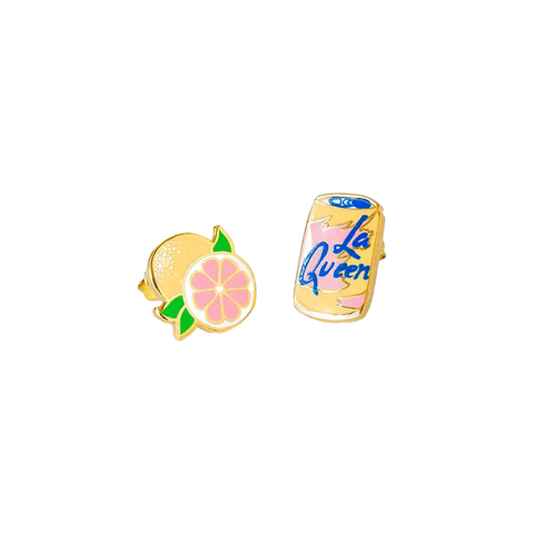 Yellow Owl Stud Earrings La Queen