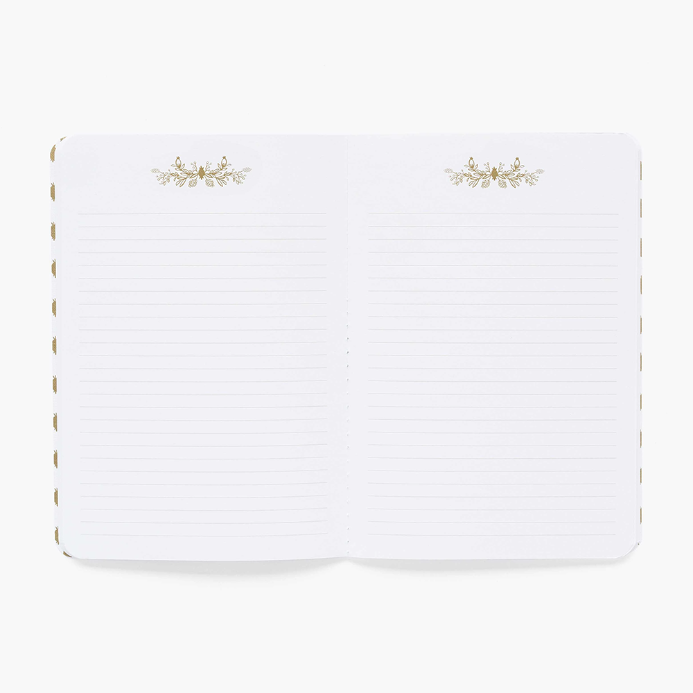 Rifle Paper Co Pack of 3 Stitched Notebooks Ruled Large Bramble