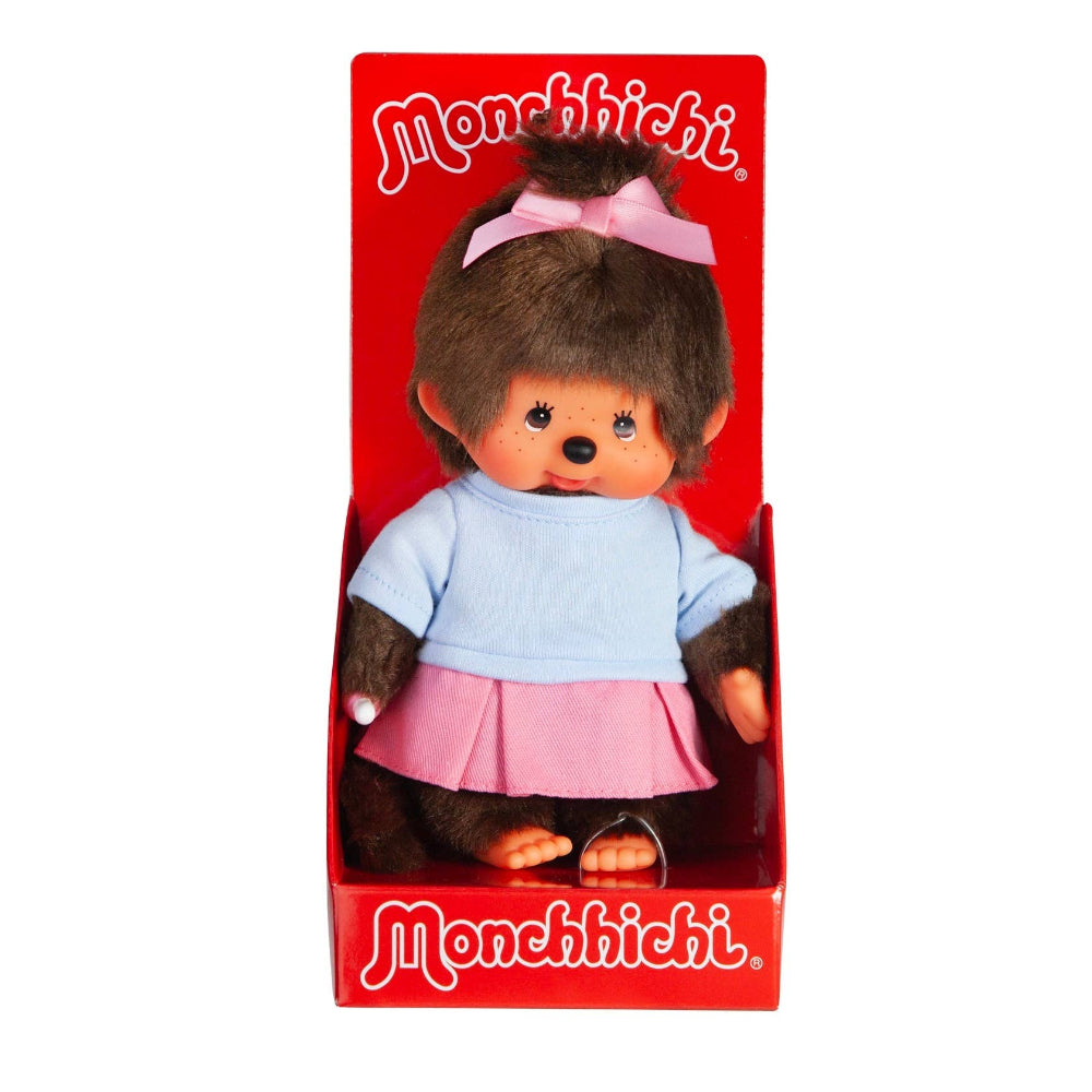 Monchhichi 20cm Pink Skirt Girl