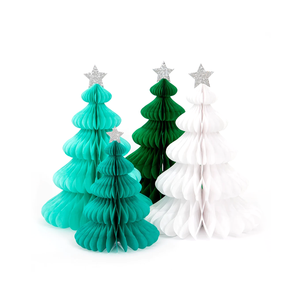 Meri Meri Honeycomb Christmas Tree  Decoration Assorted