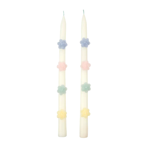 Meri Meri Taper Candles Pastel Flowers