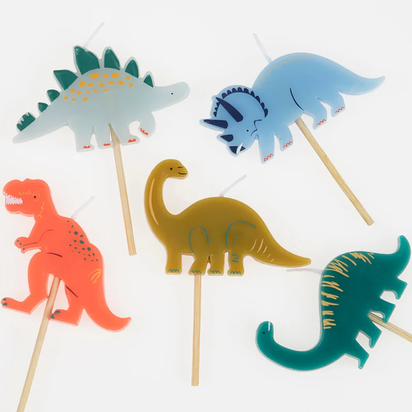 Meri Meri Birthday Candles Mini Dinosaurs