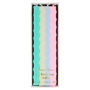 Meri Meri Birthday CandlesPastel Wavy Candles Pack of 16