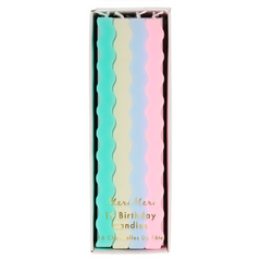 Meri Meri Birthday CandlesPastel Wavy Candles Pack of 16