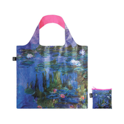 Claude Monet Water Lilies Neon Pink Bag