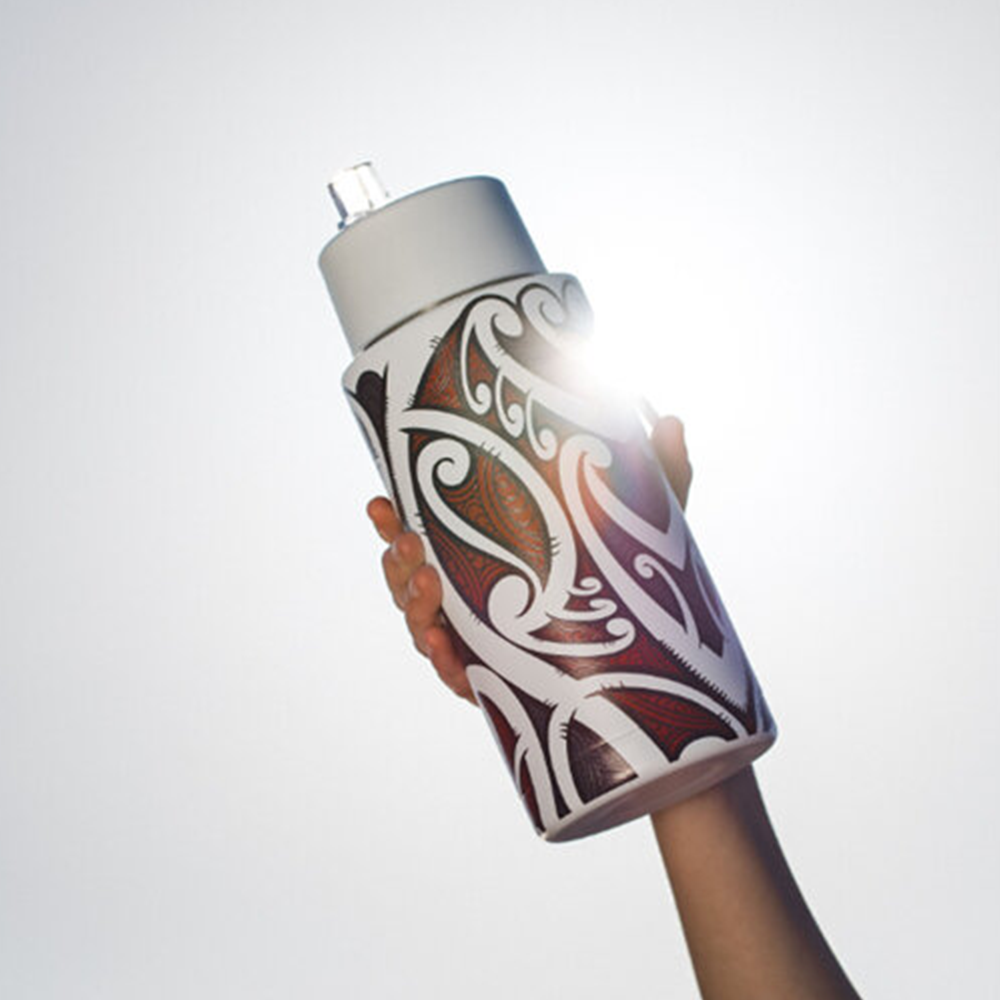 Moana Road X Miriama Grace-Smith Drink Bottle 1 Litre Red