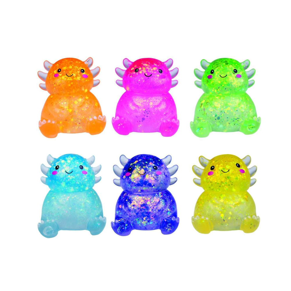 Squishy Glitter Axolotl Assorted