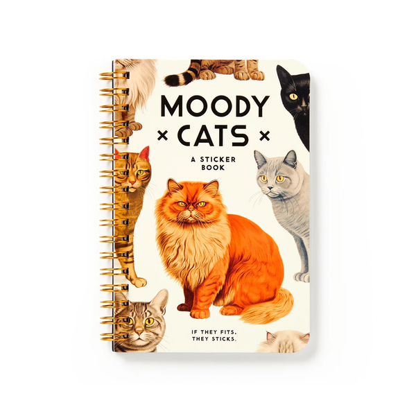 Moody Cats Sticker Book