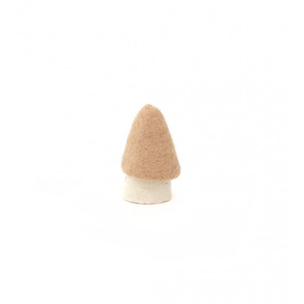 Muskhane 100% Felt Mushroom Morel Small Nude