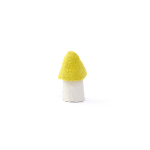 Muskhane 100% Felt Mushroom Morel Small Sulfur Flower