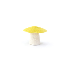 Muskhane 100% Felt Mushroom Flat Small Sulfur Flower