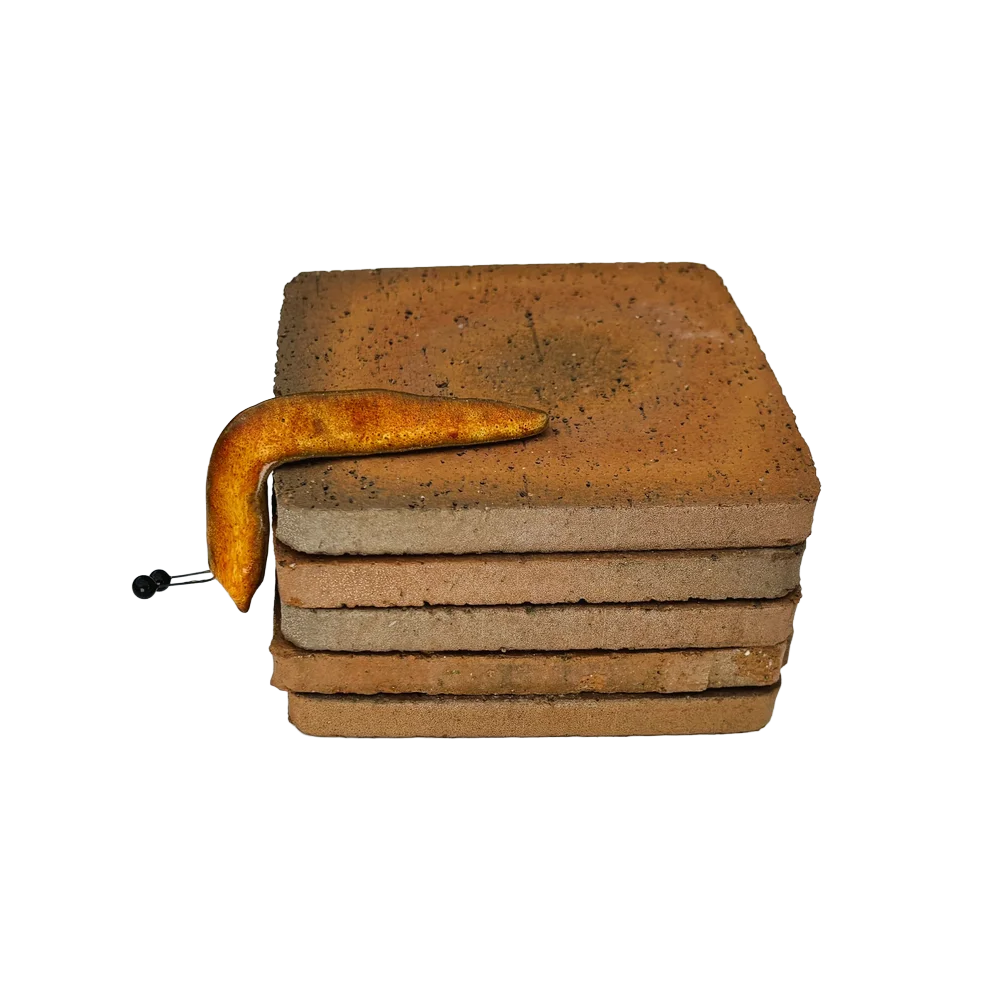 Lava Ceramics Shelf Slug  Mustard