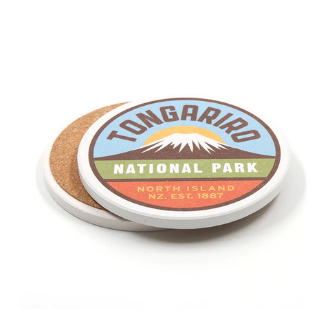 100% NZ Ceramic Coaster Tongariro National Park