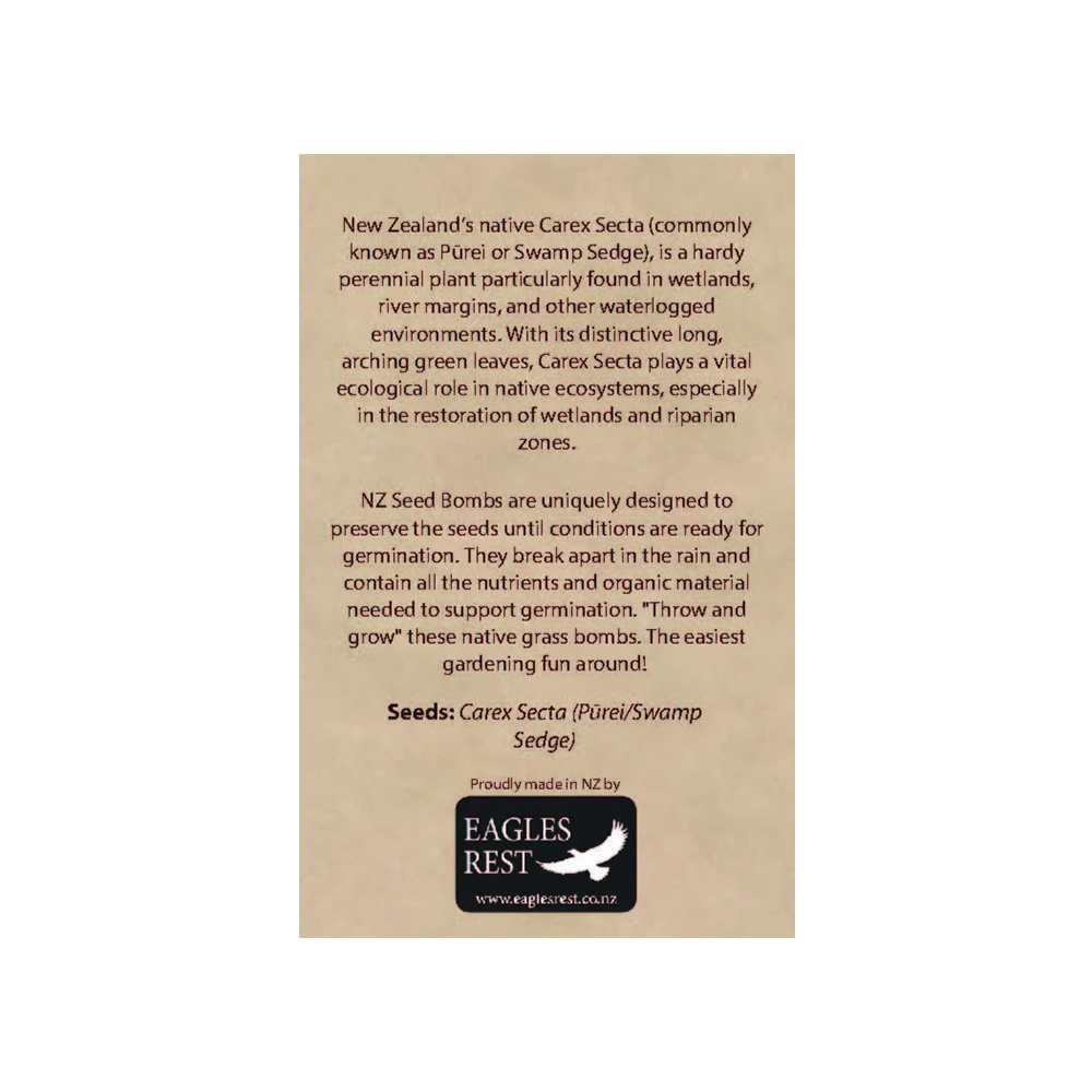 NZ Seed Bombs Native Grass Purei