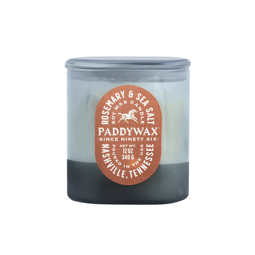 Paddywax Vista Candle Denim Blue 340g Rosemary and Sea Salt