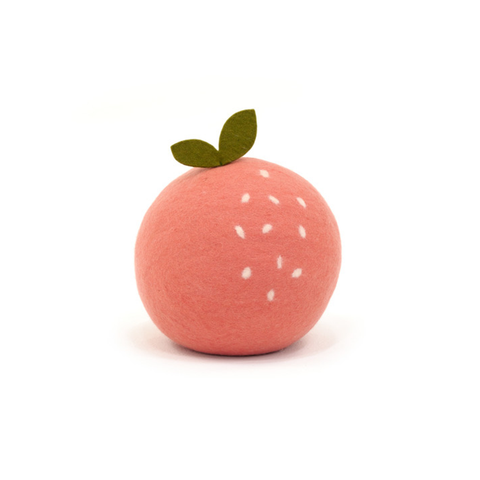 Muskhane 100% Felt Peach Pouffe Litchee