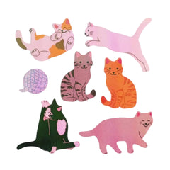 Sticker Garden Sheet Pearl Cat