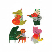 Sticker Garden Sheet Pearl Jazz Animals
