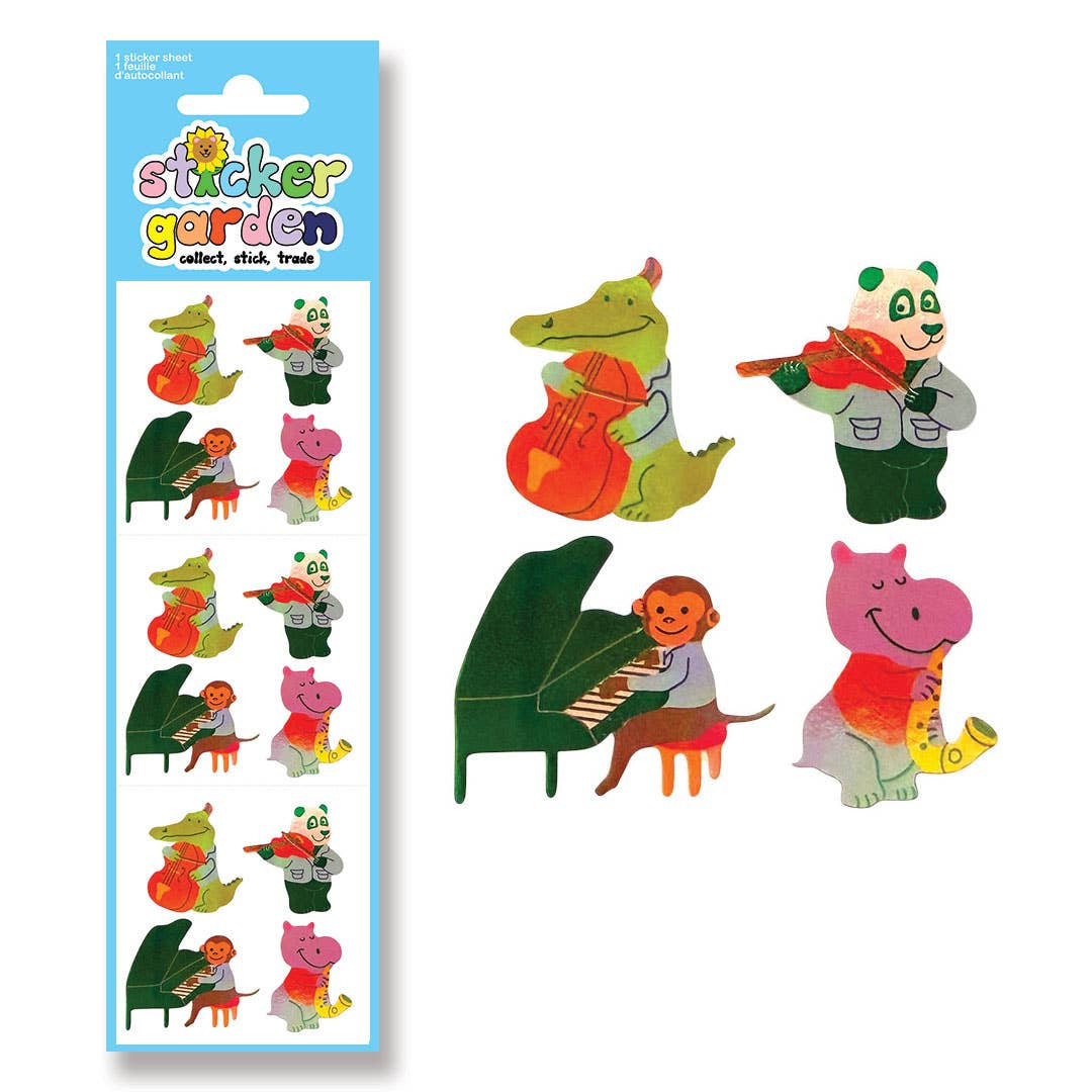Sticker Garden Sheet Pearl Jazz Animals