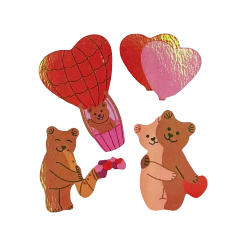 Sticker Garden Sheet Pearl Love Is in the Air Bears