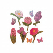 Sticker Garden Sheet Pearl Spring Flowers