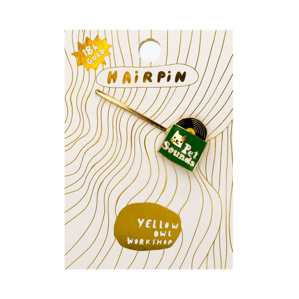 Yellow Owl Hair Pin Pet Sounds