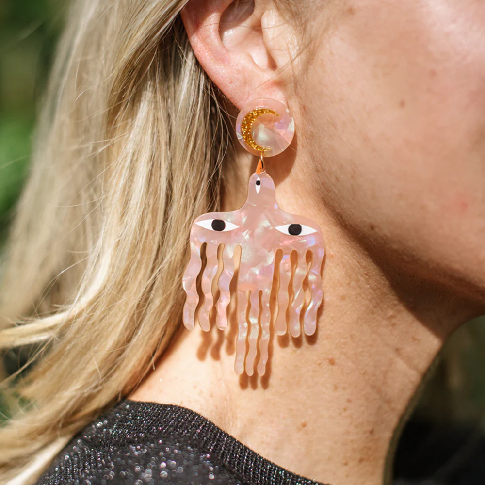 Studio Soph Earrings Big Birds Galaxy Pink