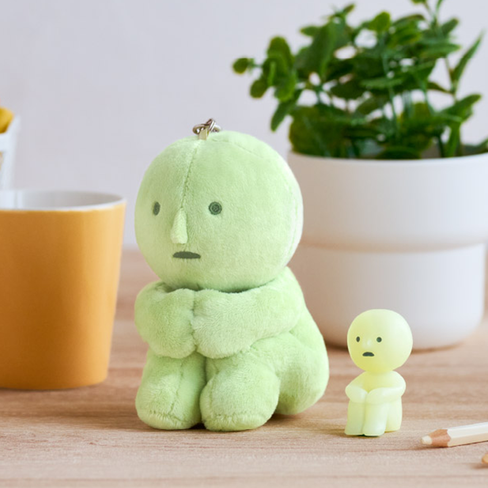 Smiski Plush Keychain Hugging Knees