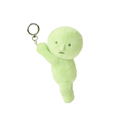Smiski Plush Keychain Hanging On