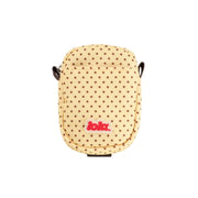Yellow case with star pattern and 'Lola' branding on a white background