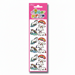 Sticker Garden Sheet Prism Rainbow Unicorn