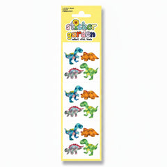 Sticker Garden Sheet Prism Dinosaurs