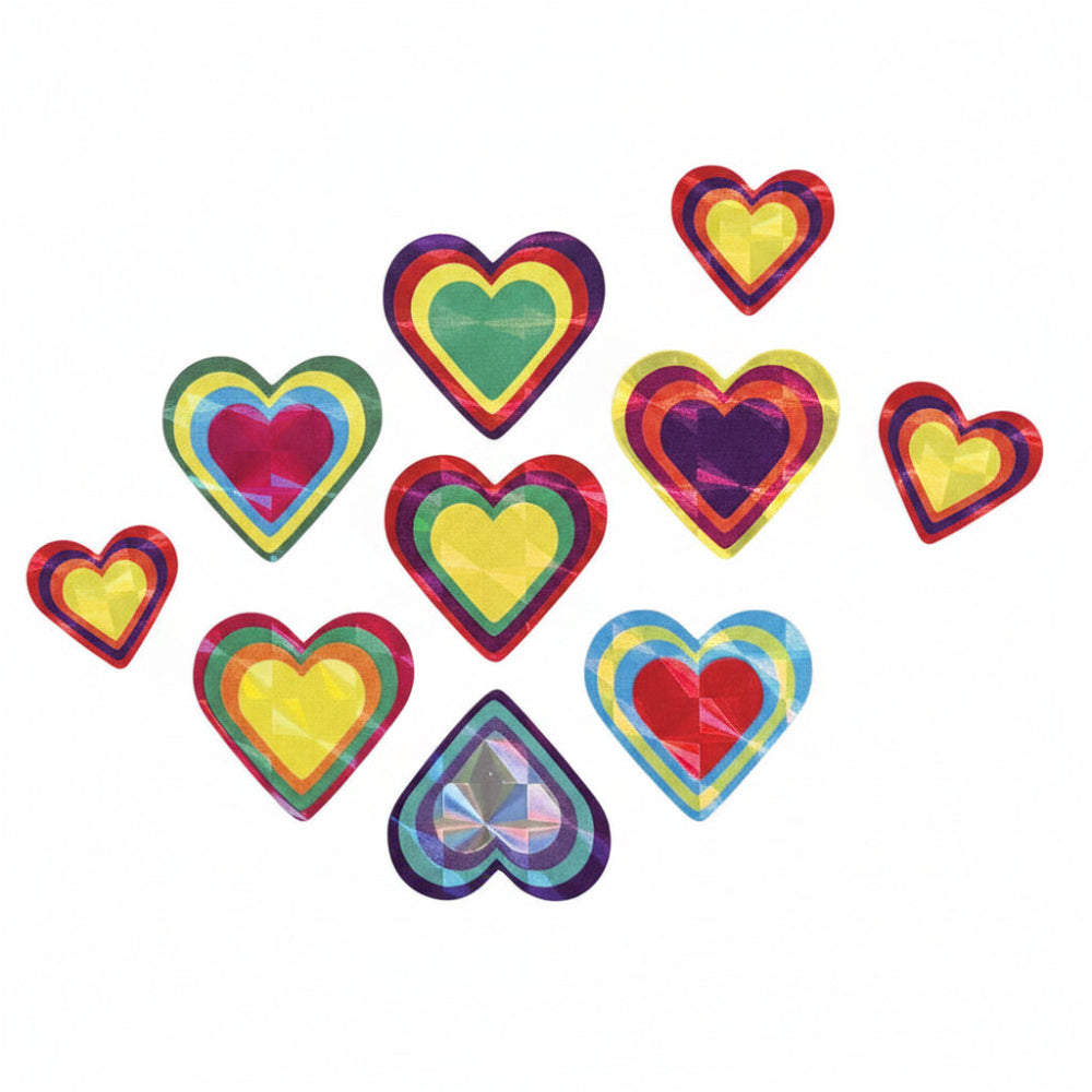 Sticker Garden Sheet Prism Heart