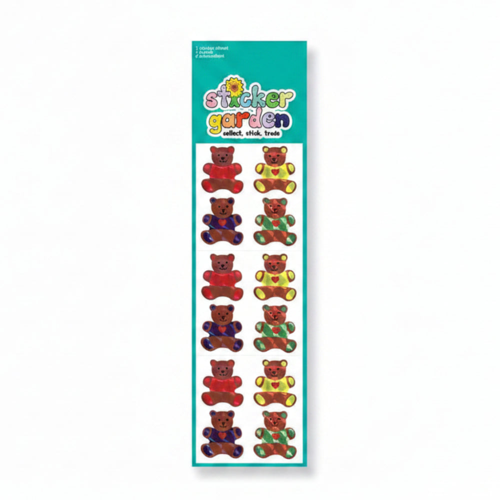 Sticker Garden Sheet Prism Hug a Bear