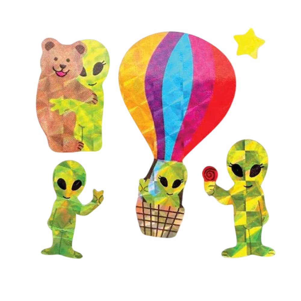 Sticker Garden Sheet Prism We Come in Peace Alien