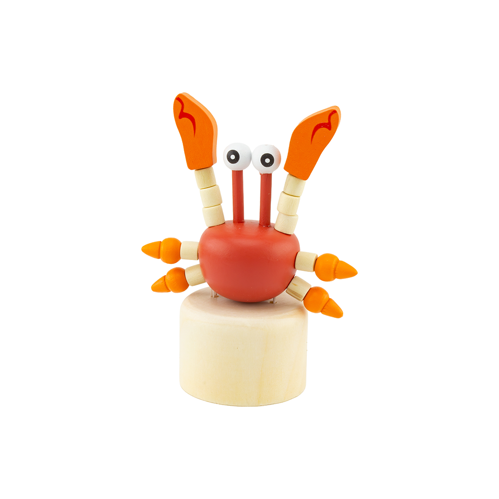 Push Puppet Wooden Sea Creature Assorted