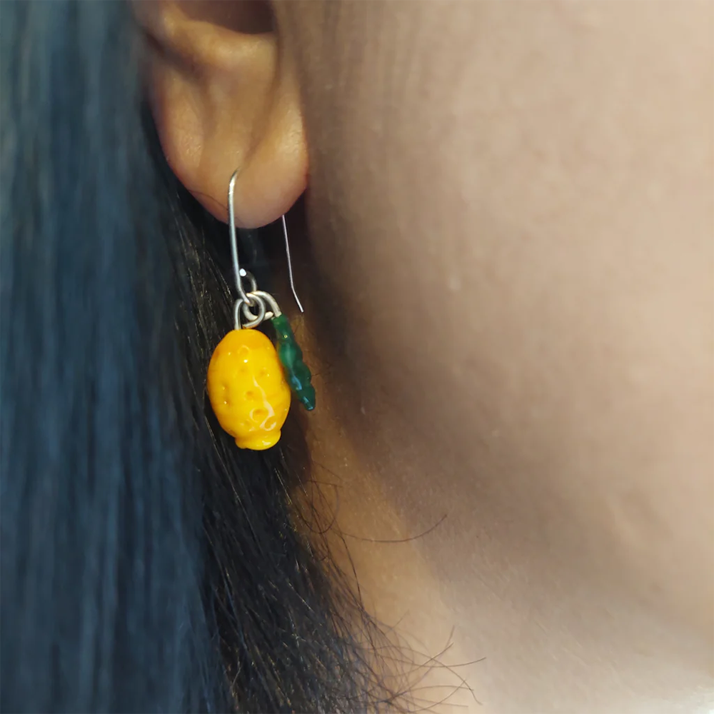 Rainey Designs Glass Lemon Cluster Earrings