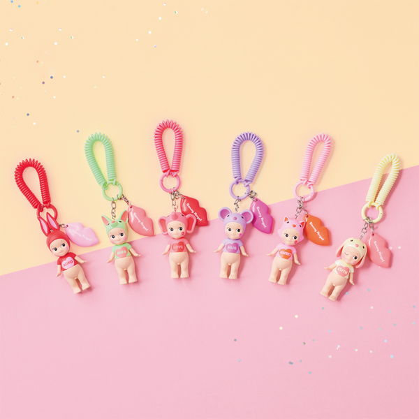 **MAX x 1pp** Sonny Angel  Kiss Kiss Charm  Keychain Series