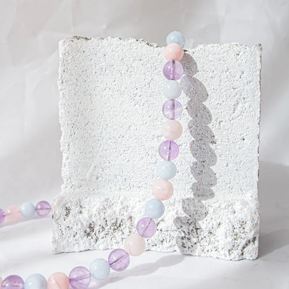 Crushes Gemstone Necklace Lavender Quartz