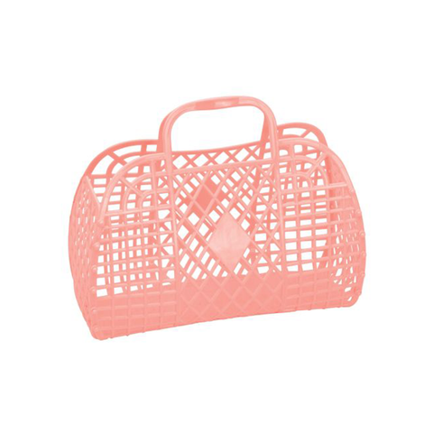 Sun Jellies Small Retro Basket Peach