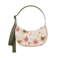 Baggu Small Nylon Crescent Bag Abstract Floral