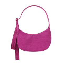 Baggu Small Nylon Crescent Bag Deep Fuchsia