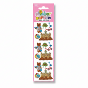 Sticker Garden Sheet Sparkle Bear at the Beach