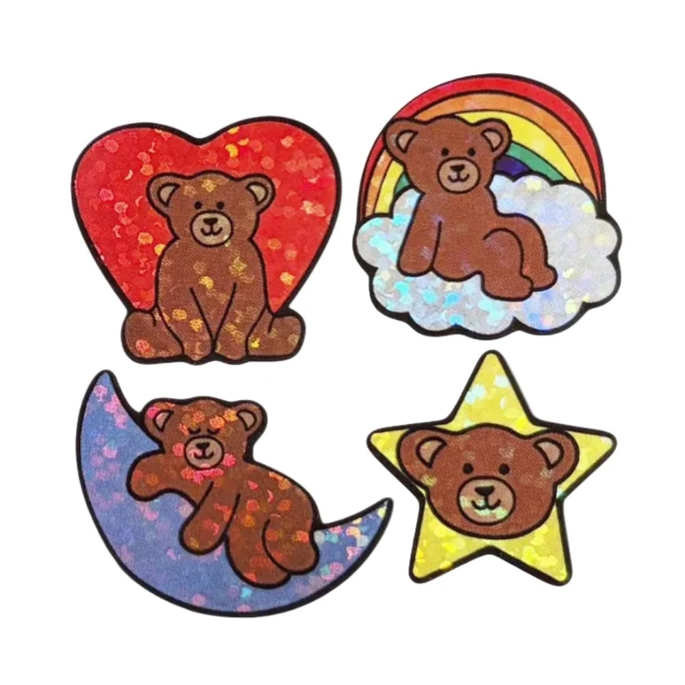 Sticker Garden Tear Off Square Bears in the Clouds