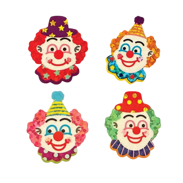 Sticker Garden Sheet Sparkle Clown